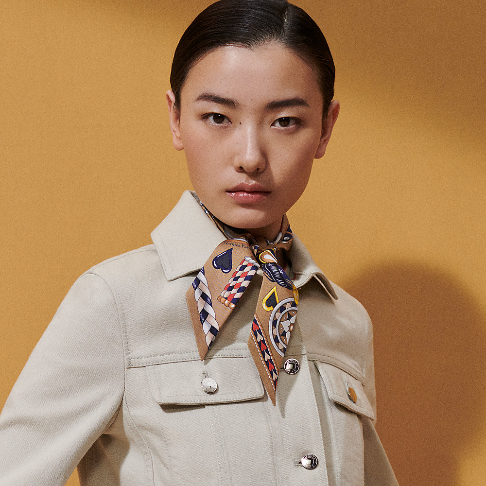 【アレンジを楽しめる】HERMES Twilly アルネ・ドゥ・クール 楽天市場】エルメス ツイリー アルネ・ドゥ・クール Harnais de